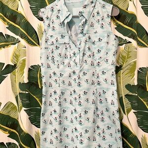 Reel Legends Mariner Light Blue Pelican Sleeveless Dress